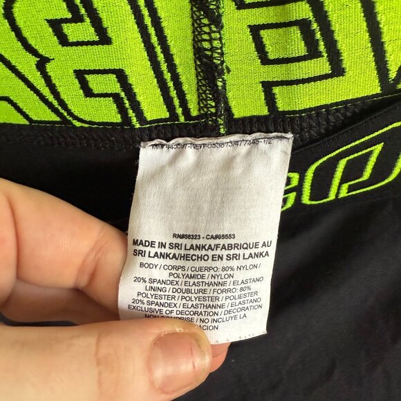 Nike Pro Combat Hyperwarm Compression Tights M Black Neon Green - Picture 6 of 6